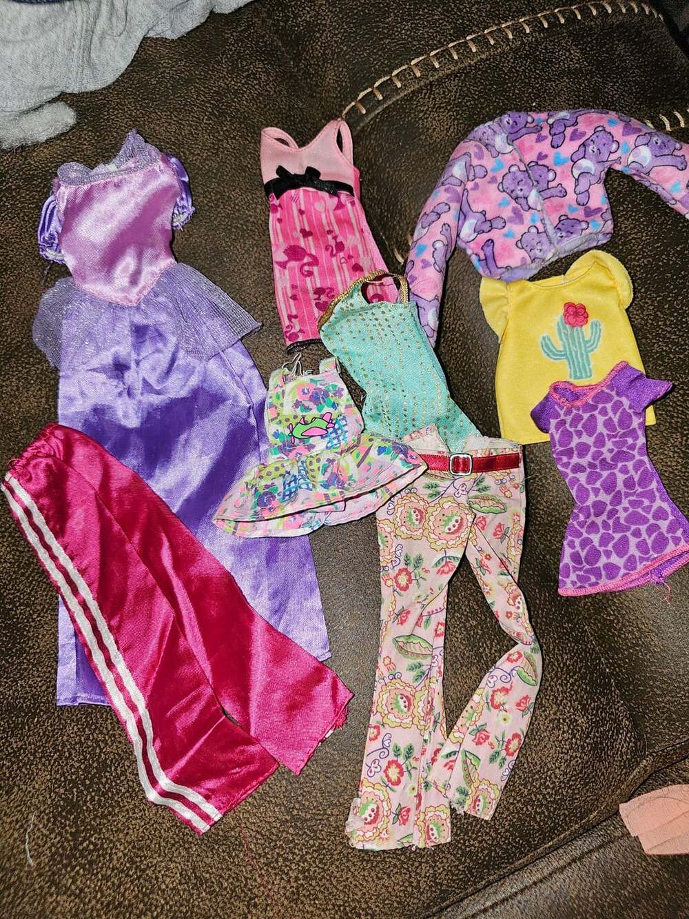 Assorted Barbie Doll Clothes and Outfits Lot Dresses Pants Tops